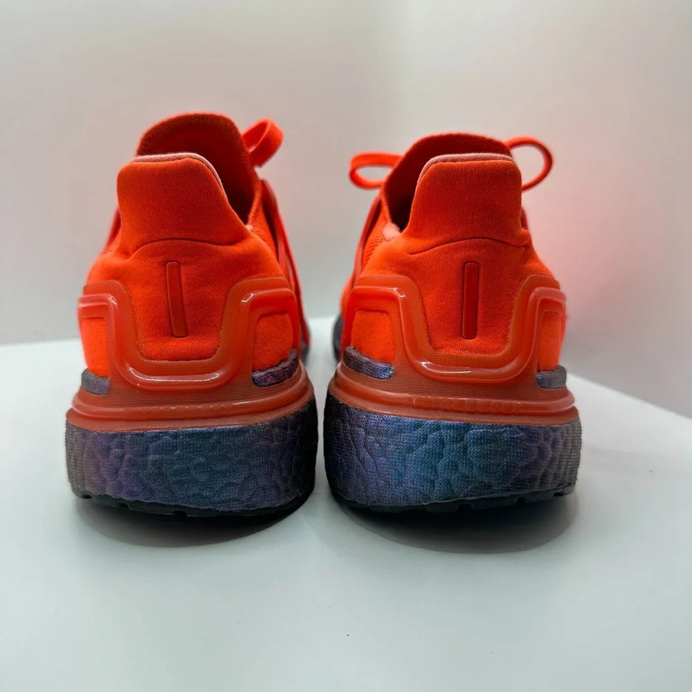 adidas Ultraboost 20 Ultra Boost Solar Red‎ Orange Blue NASA ISS FV8451 Men's 7